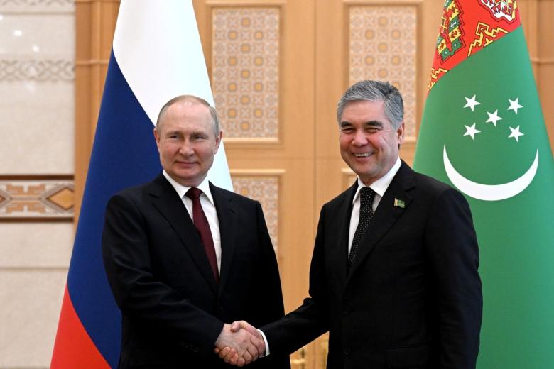 Владимир Путин и Гурбангулы Бердымухамедов
