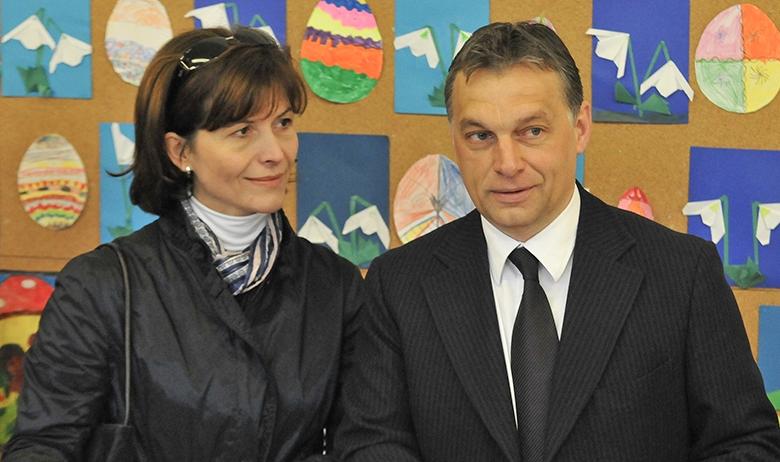 Виктор Орбан с супругой Анико Леваи