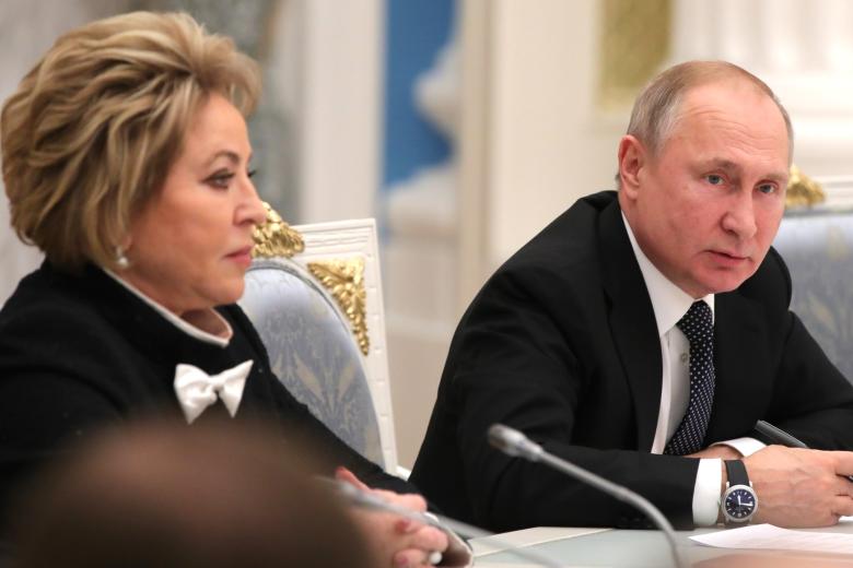 Валентина Матвиенко и Владимир Путин