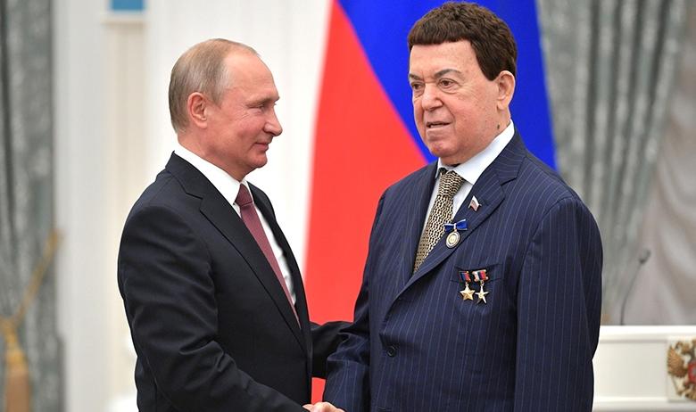 Владимир Путин и Иосиф Кобзон