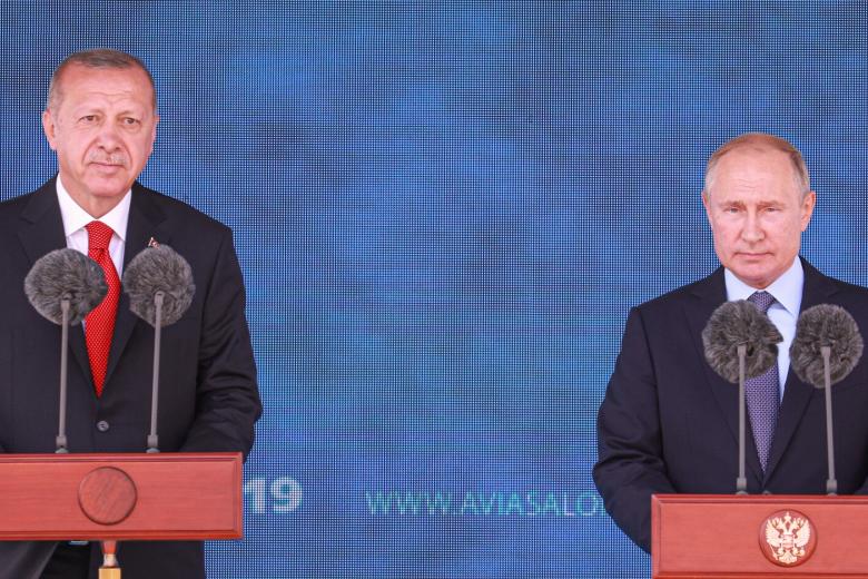Реджеп Тайип Эрдоган и Владимир Путин