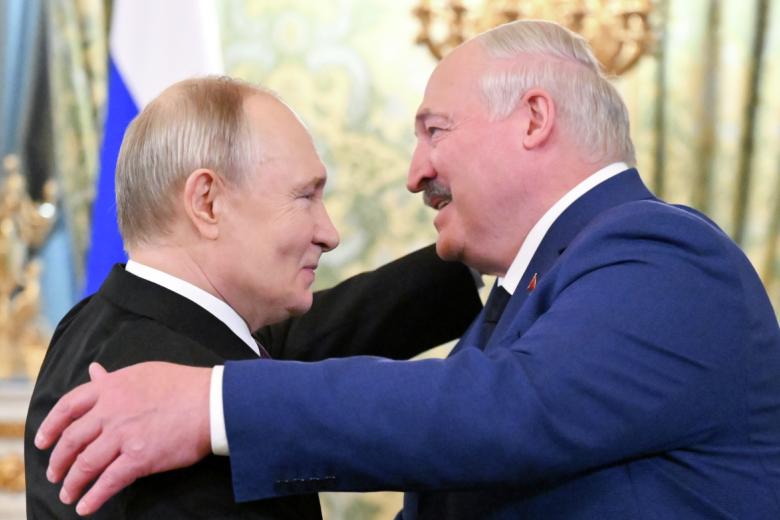 Владимир Путин и президент Белоруссии Александр Лукашенко