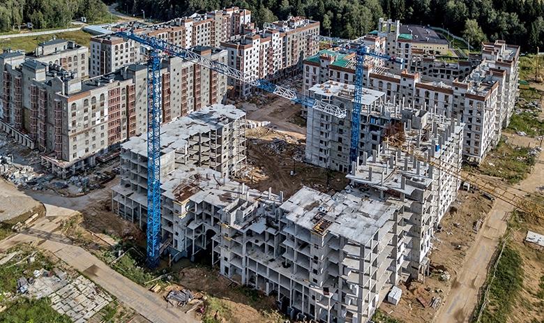 Вид на строительную площадку объекта Urban Group