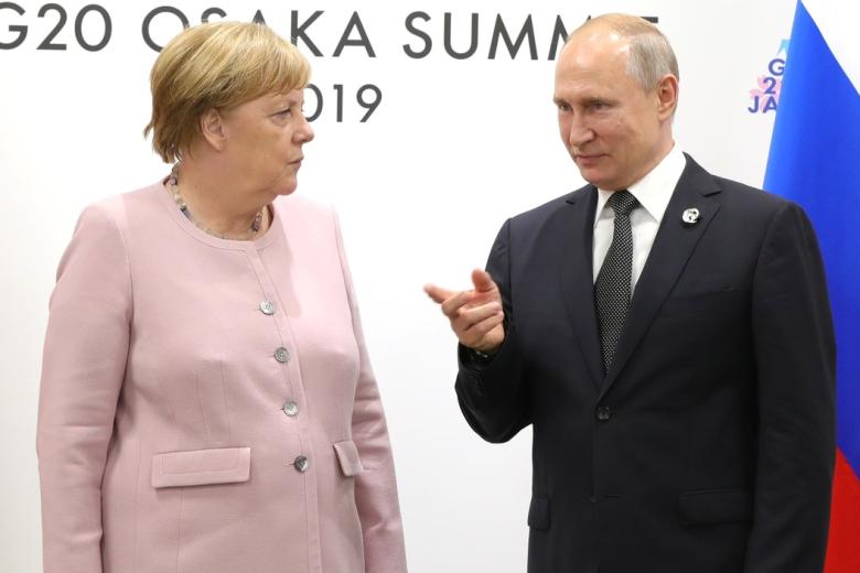 Ангела Меркель и Владимир Путин