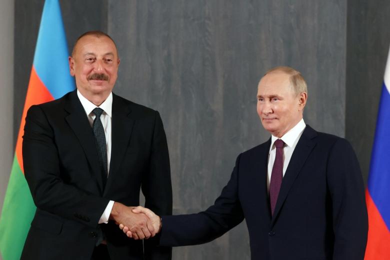 Президент РФ Владимир Путин и президент Азербайджана Ильхам Алиев