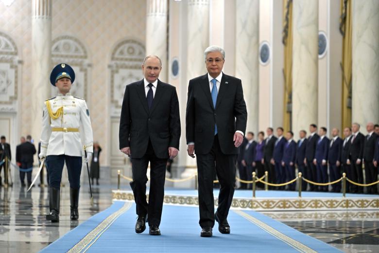 Владимир Путин и Токаев Касым-Жомарт