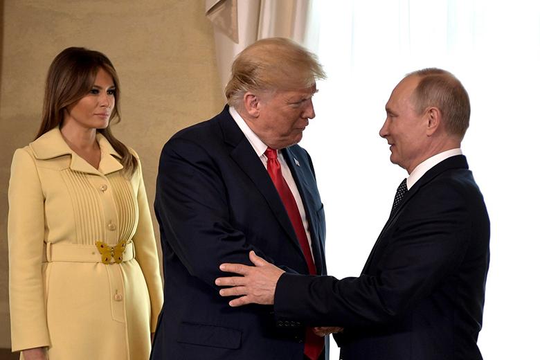 Встреча президентов США и РФ Дональда Трампа и Владимира Путина