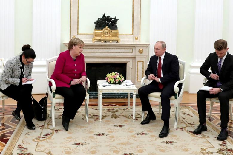 Ангела Меркель и Владимир Путин