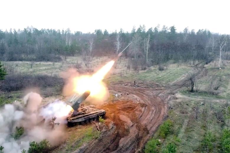 Боевая работа ТОС-1А «Солнцепек» в зоне СВО