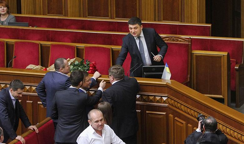 Председатель правительства Украины Владимир Гройсман в Верховной раде
