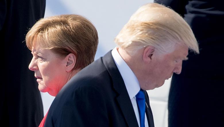 Канцлер Германии Ангела Меркель и президент США Дональд Трамп