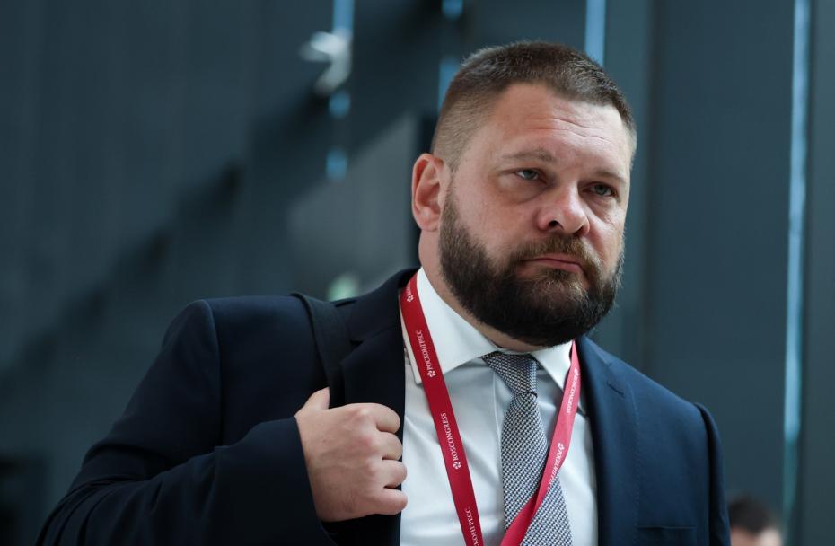 Евгений Поддубный перед пленарным заседанием XXV Петербургского международного экономического форума