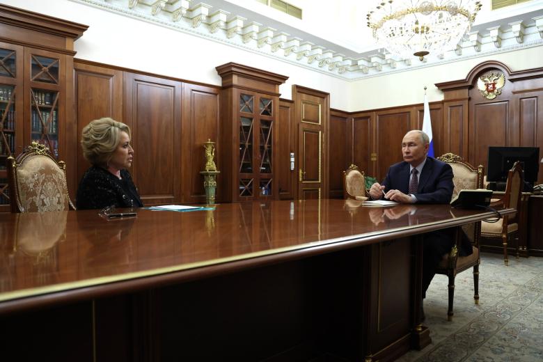 Владимир Путин и Валентина Матвиенко