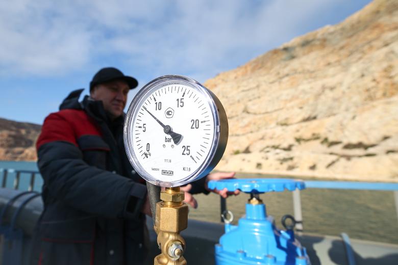 Подача воды из Кадыковского карьера в Севастополь
