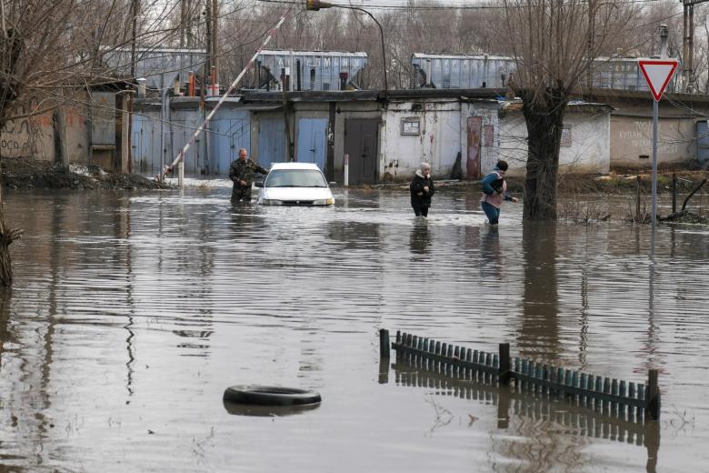 Обстановка во время эвакуации жителей