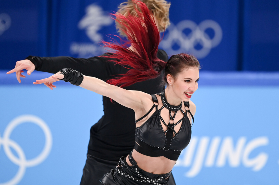 Диана Дэвис и Глеб Смолкин на Олимпийских играх в Пекине