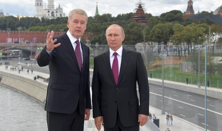 Серей Собянин и Владимир Путин