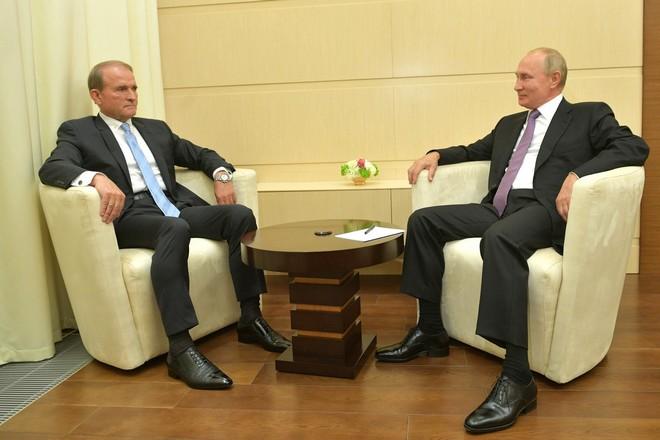 Виктор Медведчук и Владимир Путин