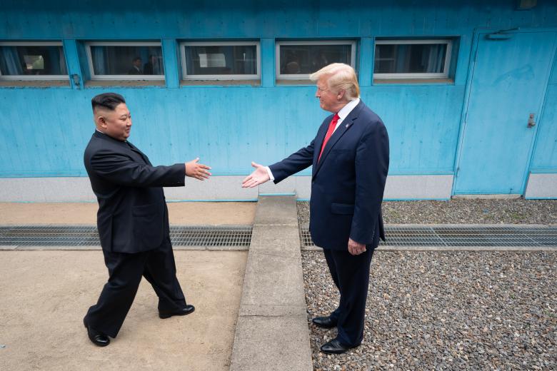Ким Чен Ын и Дональд Трамп