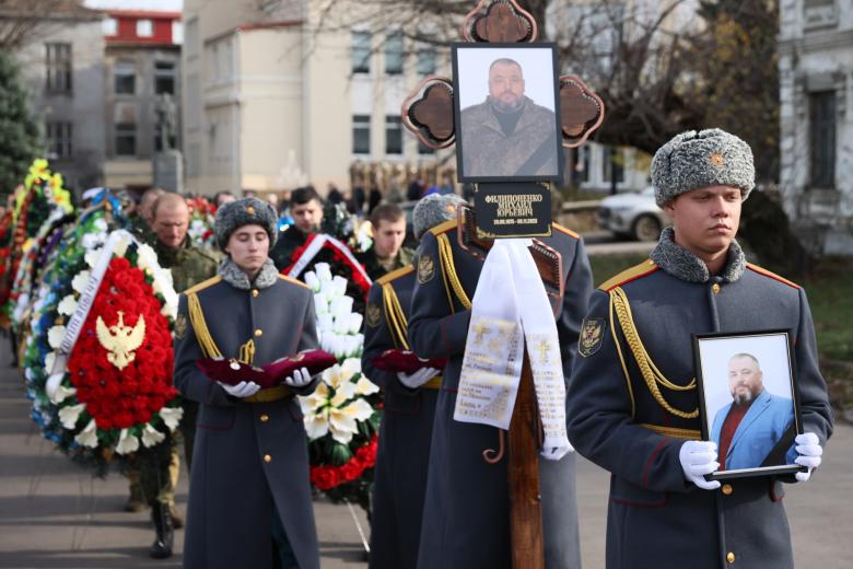 Прощание с депутатом Народного совета ЛНР Михаилом Филипоненко