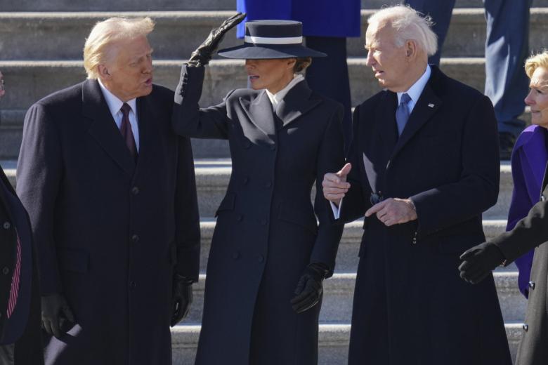 Дональд Трамп, Мелания Трамп и Джо Байден