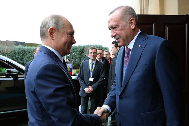Владимир Путин и Реджеп Тайип Эрдоган
