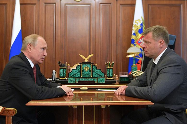 Президент РФ Владимир Путин и Игорь Бабушкин