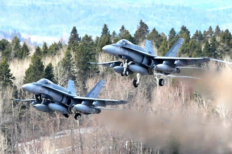 Истребители McDonnell Douglas CF-18 Hornet