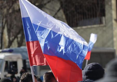 Российский флаг подняли над Чернобаевкой Херсонской области