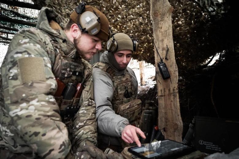 Солдаты ВСУ в зоне боевых действий
