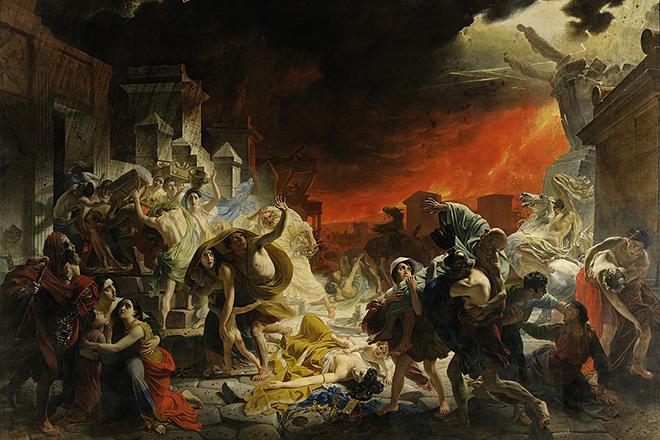 A picture of Karl Bryullov "The last day of Pompeii"