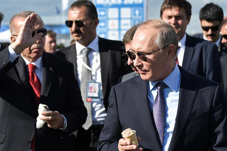 Реджеп Тайип Эрдоган и Владимир Путин