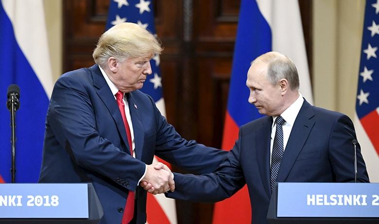 Президент США Дональд Трам и президент РФ Владимир Путин