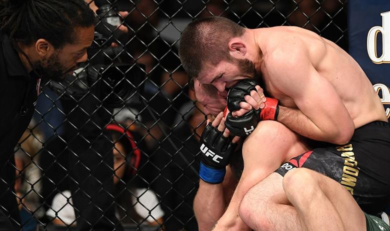 Бойцы UFC Конор Макгрегор и Хабиб Нурмагомедов