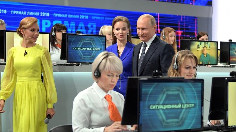 Прямая линия с президентом РФ Владимиром Путиным