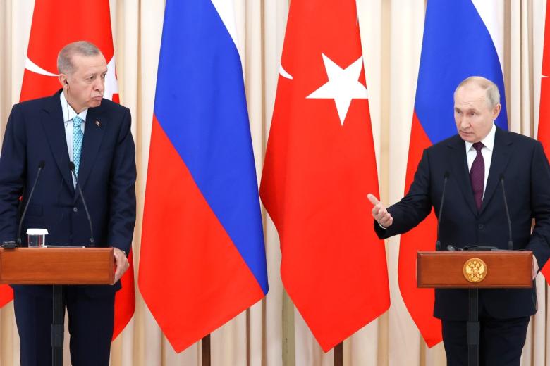 Реджеп Тайип Эрдоган и Владимир Путин