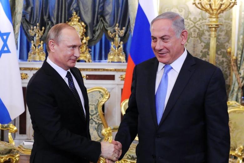 Президент РФ Владимир Путин и премьер-министр Израиля Биньямин Нетаньяху