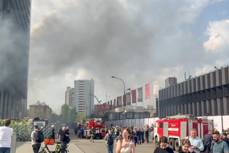 Пожар на территории «Москва-Сити»