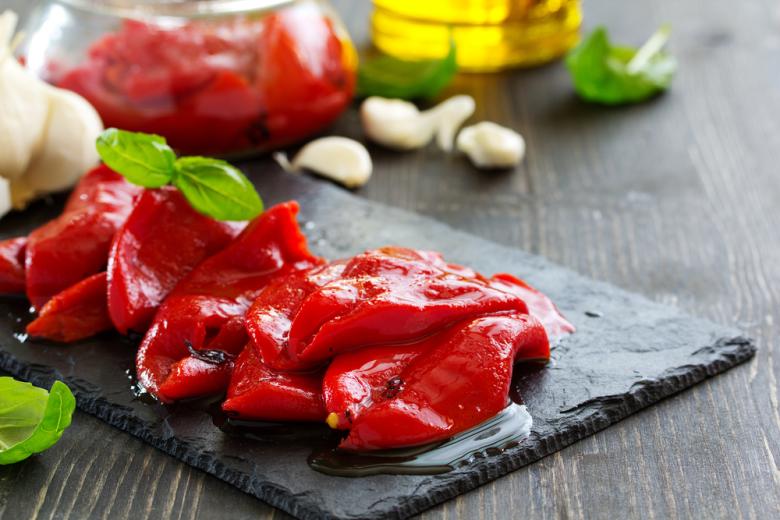 Маринованные запеченные сладкие перцы
