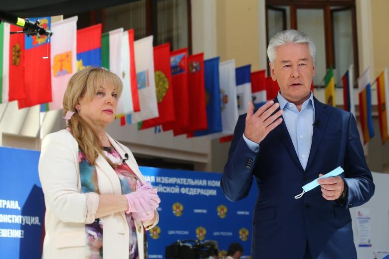 Элла Памфилова и Сергей Собянин