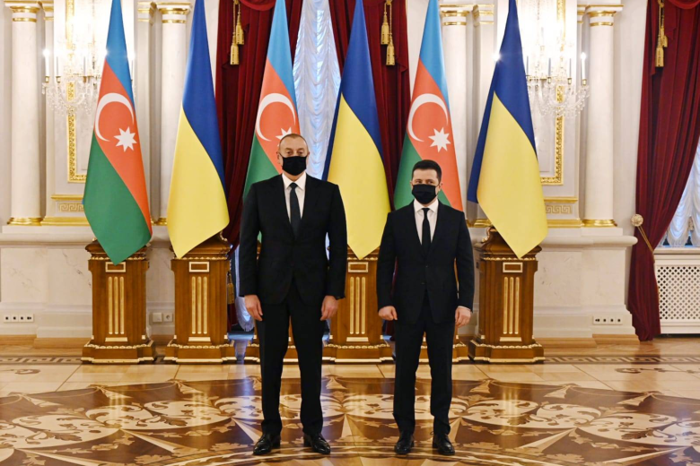 Ильхам Алиев и Владимир Зеленский