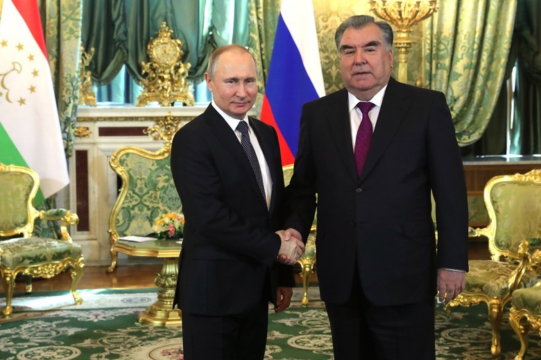 Владимир Путин и Эмомали Рахмон