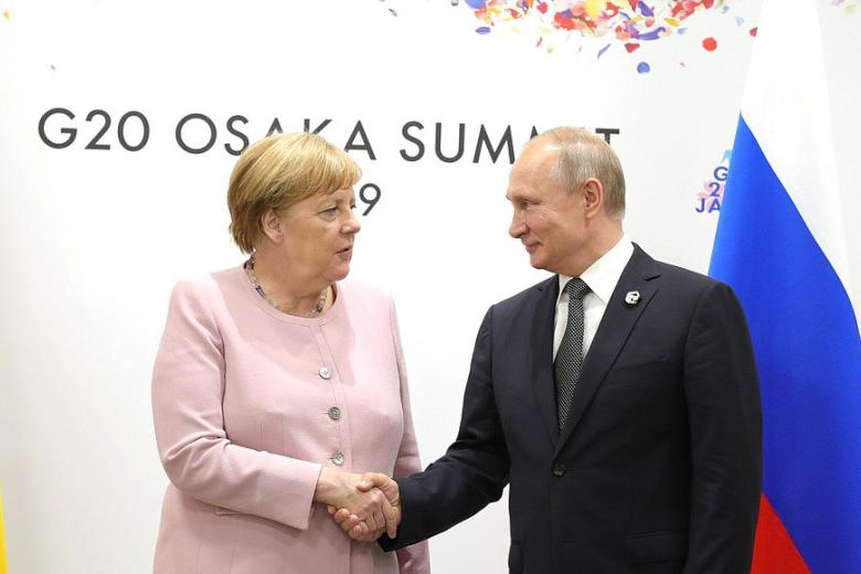 Ангела Меркель и Владимир Путин