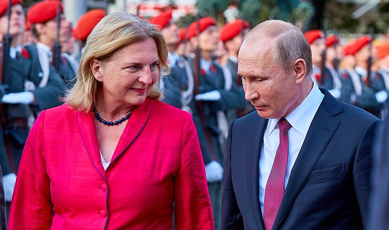 Карин Кнайсл и Владимир Путин