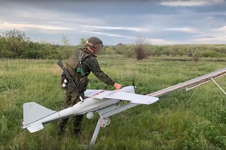 Запуск БПЛА «Орлан» ВС РФ