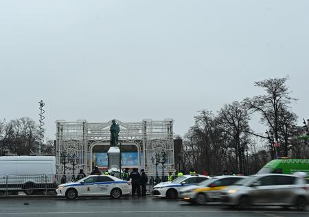 На Пушкинской площади в Москве усилены меры безопасности