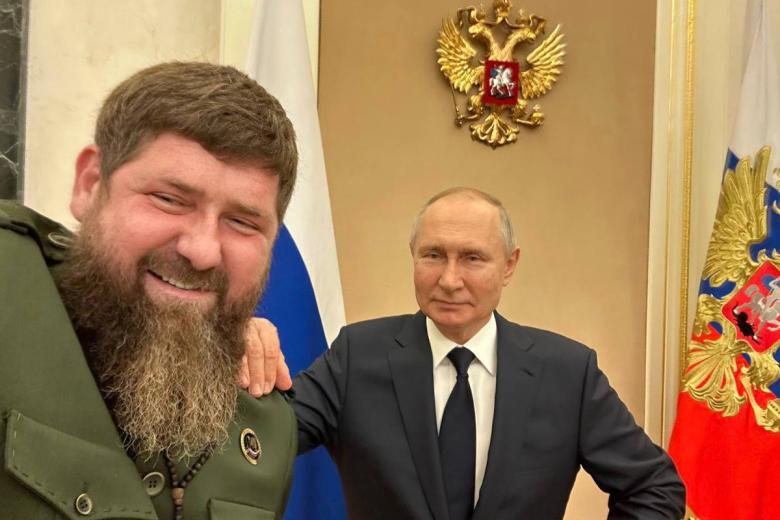 Рамзан Кадыров на встрече с Владимиром Путиным
