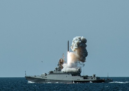 В Каспийском море прошли учения с применением ракет «Калибр»