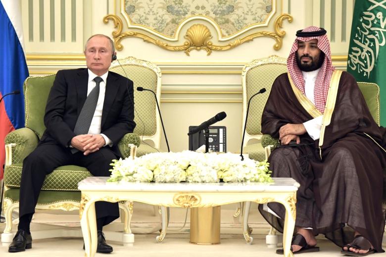 Владимир Путин и Мухаммед бен Сальман Аль Сауд 