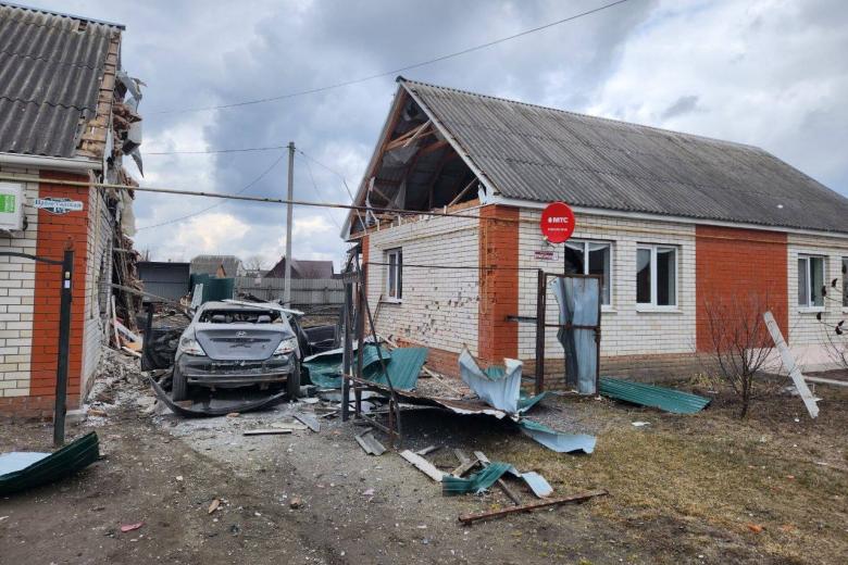 Последствия обстрела села Головчино Грайворонского городского округа